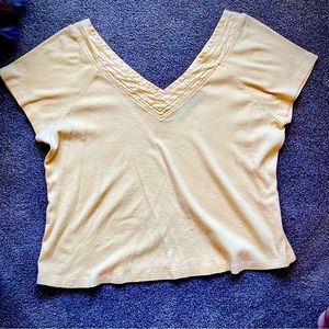 Venezia deep V of satin & sequins front and back. Soft, pretty, perfectly summer